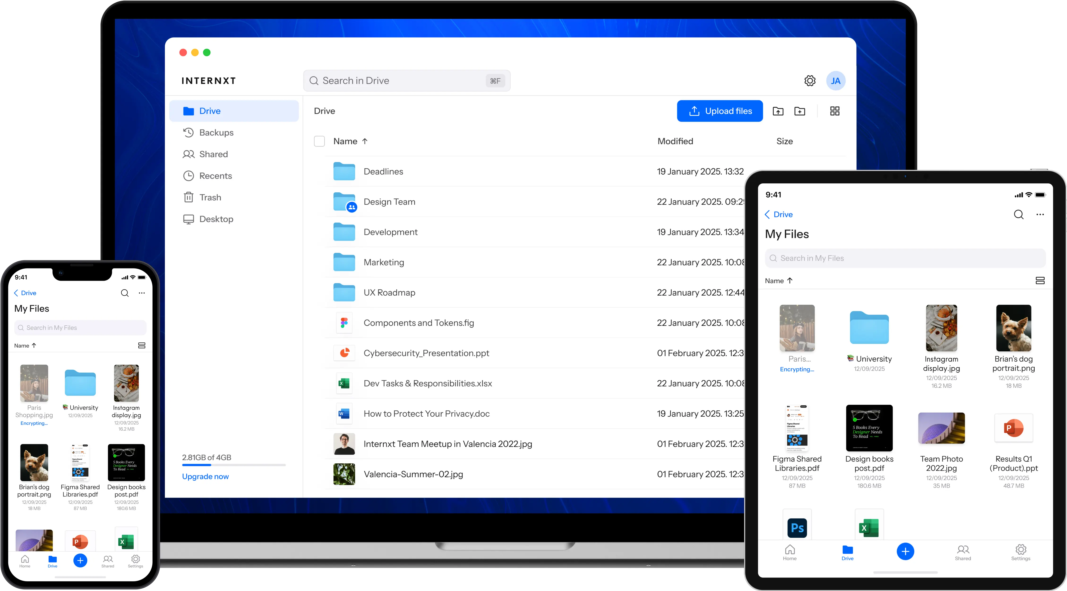 Internxt Secure file sharing